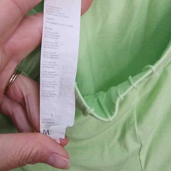 Fabletics Green Restore Knit Tapered  Elastic Waist Front Pockets Pants Medium - Picture 3 of 11